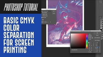 Photoshop Tutorial #6 : Basic CMYK Color Separation For Screen Printing