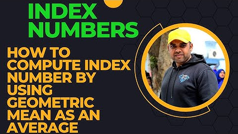 How to Compute Index Number by using GEOMETRIC Mean as an Average? #indexnumbers #Icom #Bcom #STATS