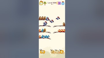 Bird sort calar game leval 1206 #games #leveldesign #colorgame #gameplay #colorconcept #gaming