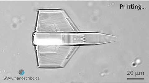 Microscale 3D printing of a spaceship