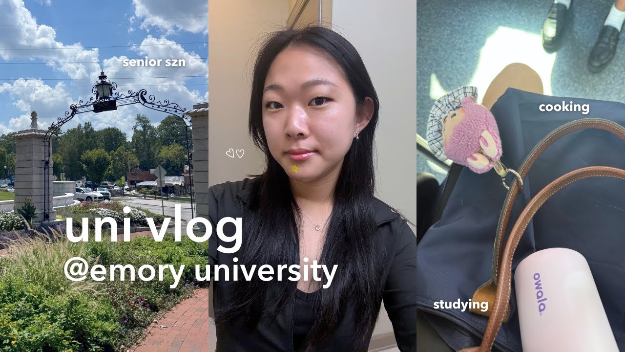 uni vlog @emory ✏️ studying, cooking, senior year