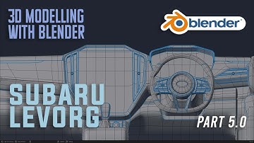 Blender 3.1 : How to 3D Modelling Subaru Levorg Part-5 : Modelling steering wheel