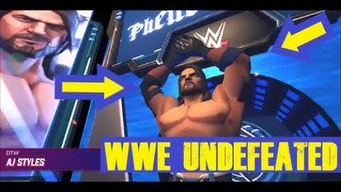 WWE UNDEFEATED AJ STYLES SHOWCASE Mobile Game