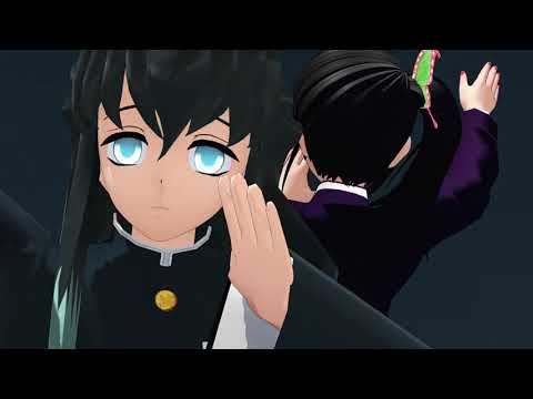 【鬼滅の刃MMD】無一郎くんとカナヲちゃんでおこちゃま戦争（再投稿）