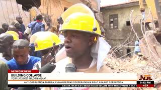 Ilorin Building Collapse: Four Family Members Killed
Four members of the same family have died following the collapse of a two-storey building in the Popo Giwa area of Ilorin, Kwara State.
Four others, including the head of the family, a serving Sergeant of the Nigerian Army, were rescued alive from the collapsed structure.
Mutiat Olushola reports.
#Ilorin #BuildingCollapse #KwaraState #BuildingCollapseNigeria #RescueOperation #NigerianArmy #EmergencyResponse #NigeriaNews #IlorinNews #NTA Ilorin Building Collapse: Four Family Members Killed