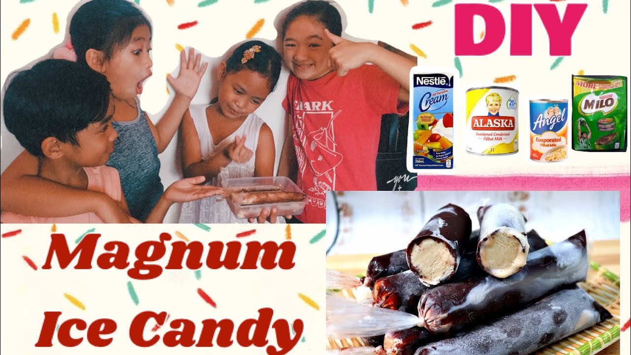 DIY MAGNUM ICE CANDY😋 Kids Tutorial🤗
