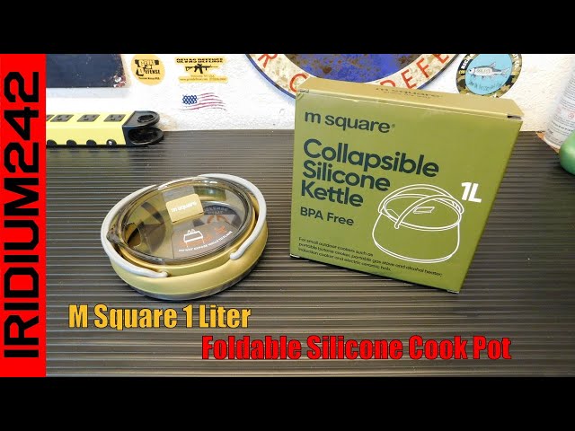 M Square 1 Liter Portable Foldable Silicone Cook Pot - YouTube