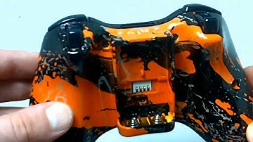Custom Xbox 360 Controller - Orange Splatter | Modz Armory