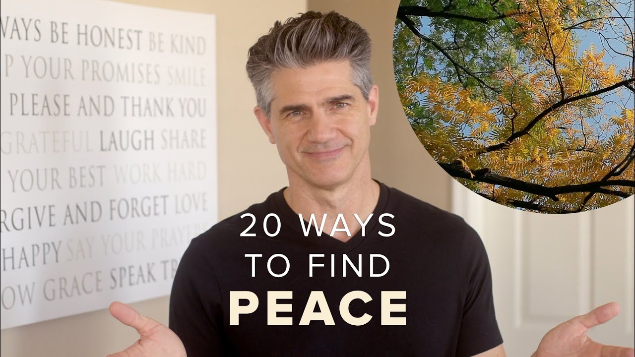 20 Simple Ways to Find a Moment of Peace - YouTube