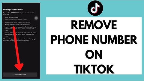 How To Remove Phone Number From TikTok (2022) | TikTok Tutorial
