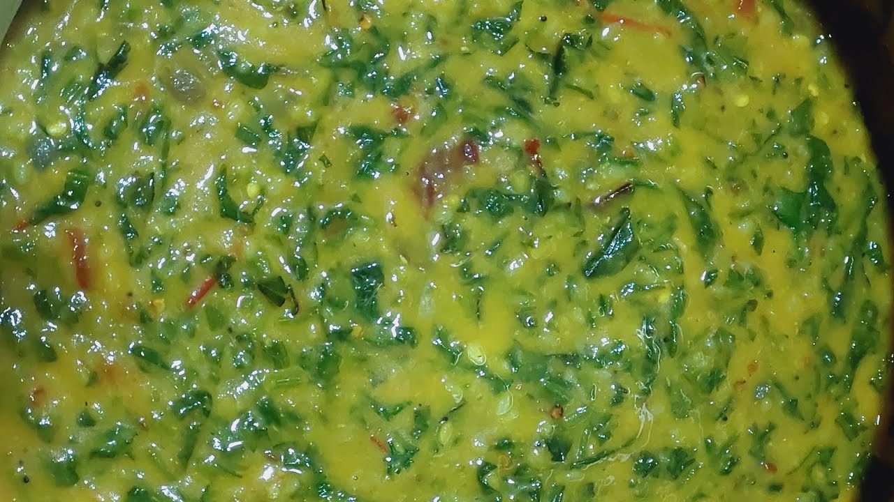 Spinach Dal/Palak Keerai Kootu/Keerai Kulambu/KeeraiSambar/Spinach