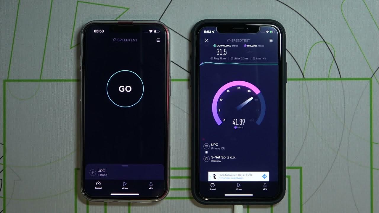 iPhone 13 vs iPhone XR WiFi Speed Comparison by Ookla YouTube