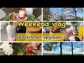 Weekend vlog  diy  kitchen upgrade  trendy homegoods  pinterest inspired