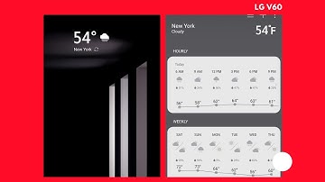 LG V60 thinQ 5G How to save : WEATHER, TEMPERATURE for both HOME and other Countries