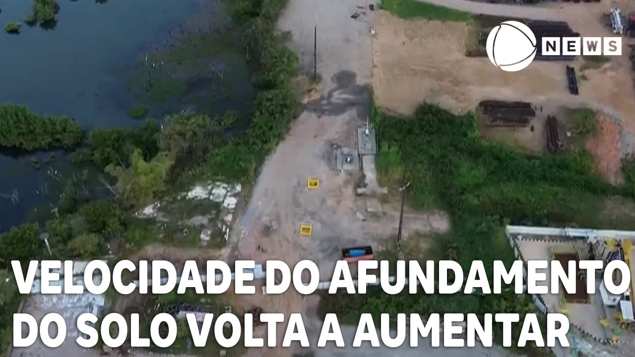Afundamento de solo em Maceió volta a acelerar, informa a Defesa Civil