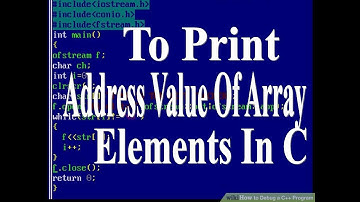 C Program To Find Address Value Of Array Elements|| Address Value Of Array Elements In C|C Tutorials