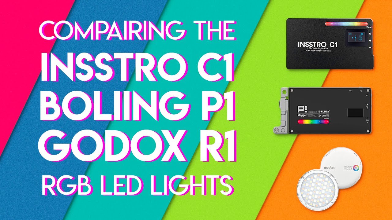 Comparing the C1, the P1, and the R1, RGB LED Lights - YouTube
