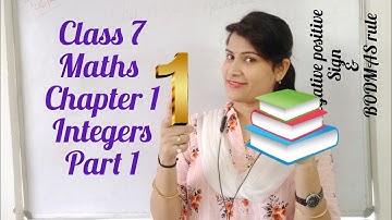 Chapter 1 Integers Part 1 by Tr Sapna |Ncert Maths Class 7 | Negative Positive sign | BODMAS rule