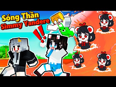 Mèo Simmy Thử Thách 24 Giờ Thoát Khỏi SÓNG THẦN SIMMY YANDERE Trong Minecraft