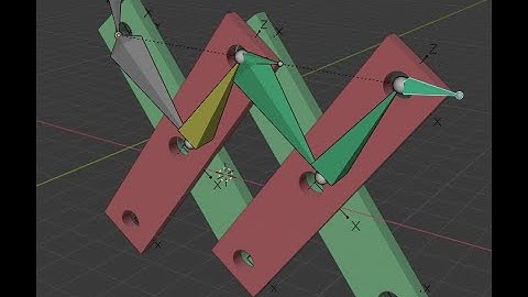 Pantograph (scissor lift) rigging using IK in blender 2.8