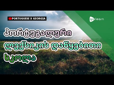 პორტუგალური ლექსიკის დაწყებითი სკოლა | Golearn