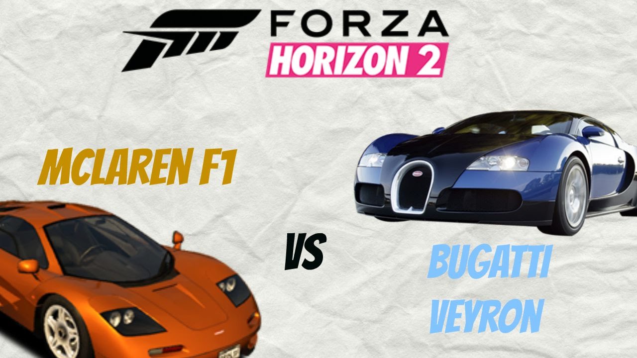 Mclaren F1 vs Bugatti Veyron - YouTube