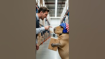 Capybara was fined for being late to work but the truth made the manager cry 😭🐾 #capybara