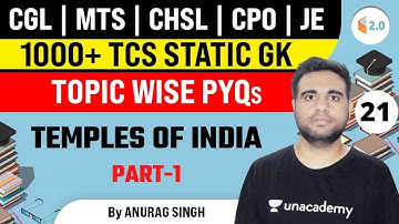 4:00 PM - All SSC Exams | Static Gk PYQs by Anurag Singh | Temples of India (Part-1)