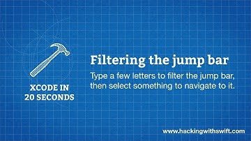 Xcode in 20 Seconds: Filtering the jump bar