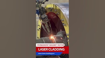 Laser Cladding for Permanent Magnet Rotor  #lasercladding #antiwear