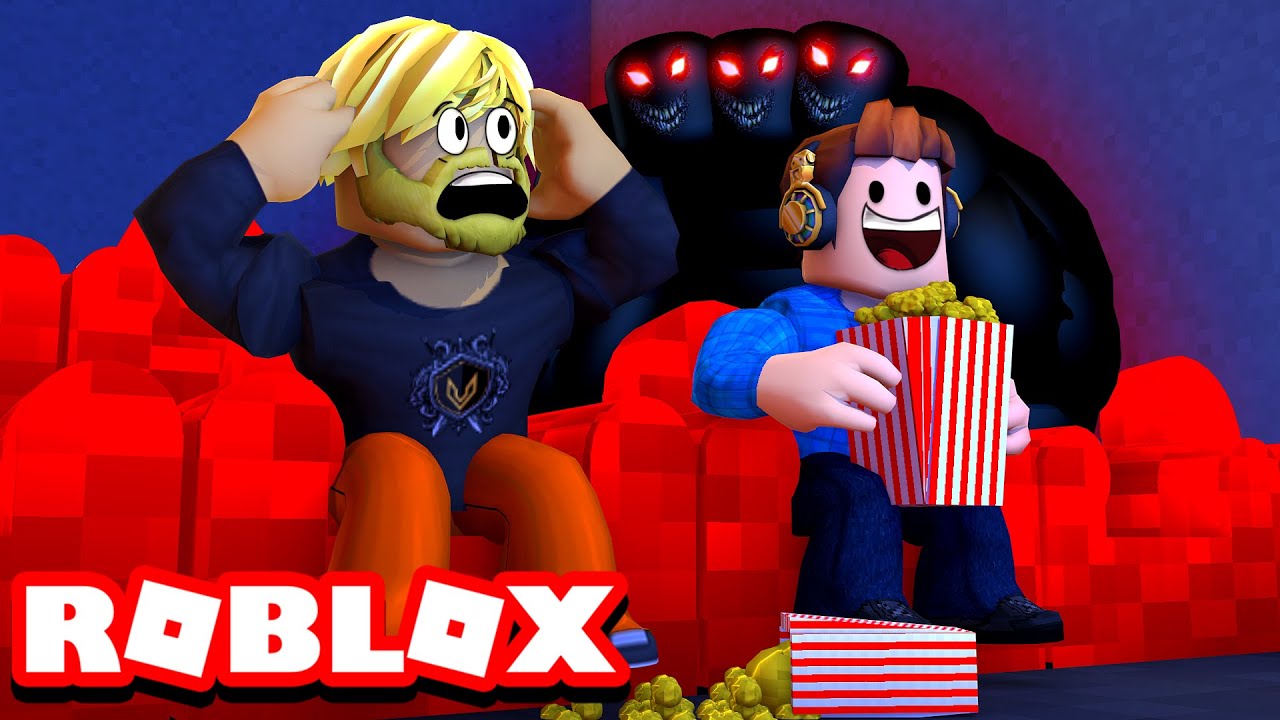 I BIOGRAFEN, MEN MORDER I MØRKET?! :: Roblox Camping - Cinema, m. Vercinger og TortenSkjold