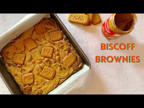 BISCOFF BROWNIES  Rich and fudgy Biscoff brownies