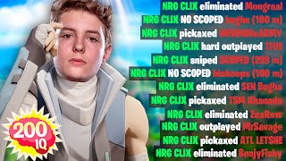 30 Times NRG Clix Enables 200 IQ Mode in Fortnite!
