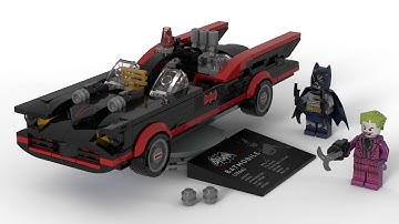 Lego 76188 Batman Classic TV Series Batmobile Speed Build Studio Bricklink LDD by PLegoBB