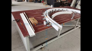 PVC window arc bending machine