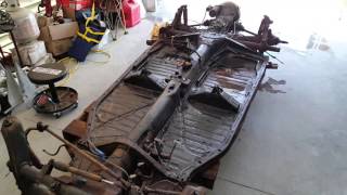 VW Beetle Body Removal from Chassis with 1 person