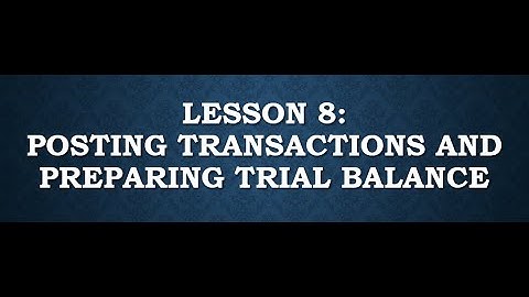 Posting Business Transactions & Preparing a Trial Balance | CPA Review Accounting Walkthrough