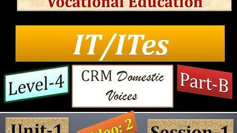 IT Level-4 Unit-1 Part-B Session-1: Describe Components of ERP Video-2