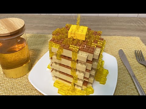 レゴで作る奇妙なパンケーキ【ASMR・ストップモーション料理】