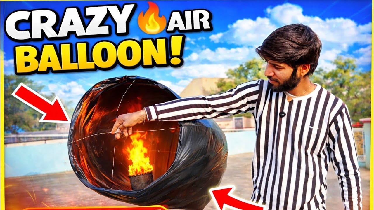 Hot Air Balloon🎈| hot air balloon making at home | hot air balloon kaise banaye |