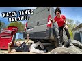 NEW VAN BUILD! Installing Water Tanks & New Wheels / Van Conversion #14