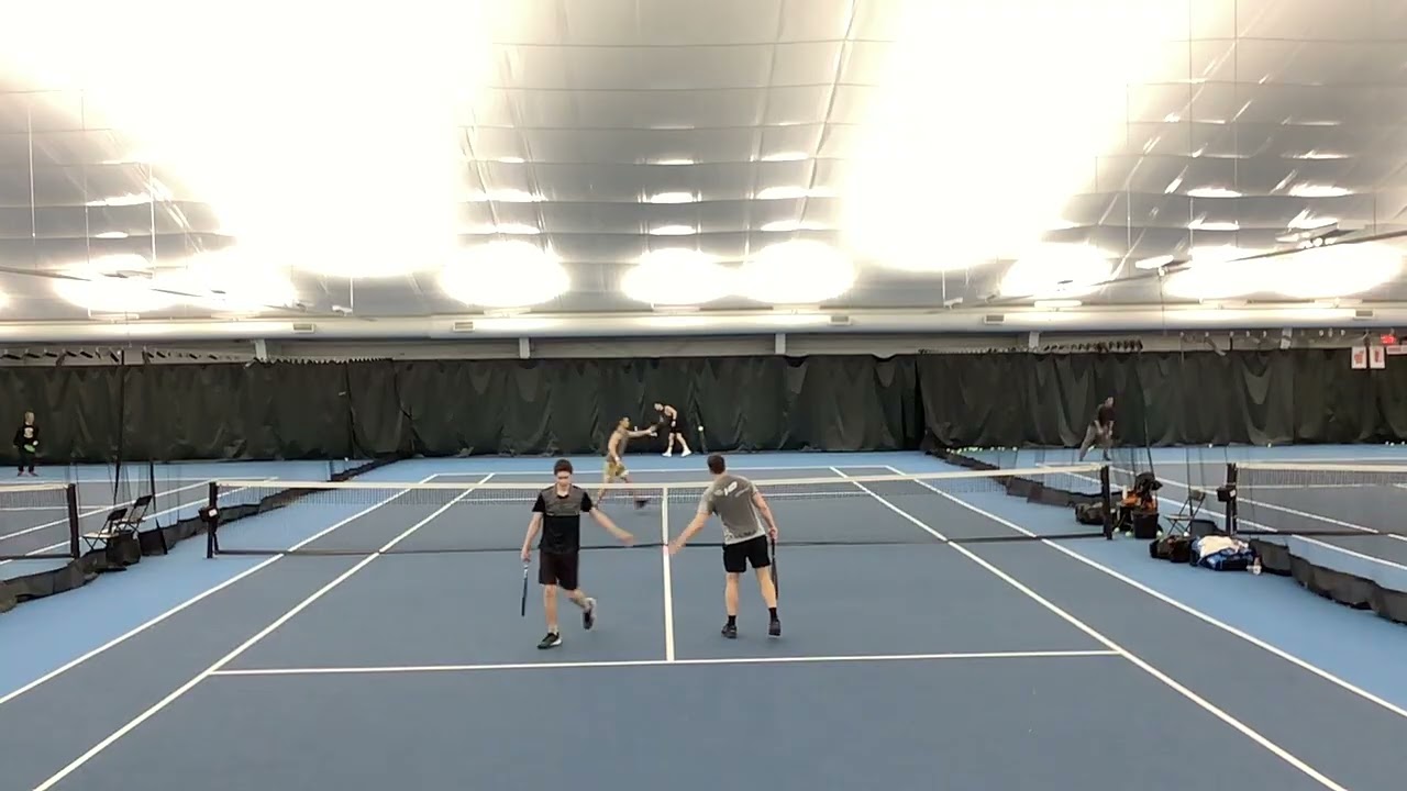Antoine/steve vs ryan/tommy 6-4 3-6 10-6