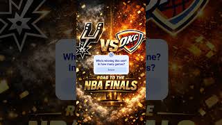 Who you got?? #spurs #okc #nba #basketball #sports #finals #nbafinals #viral #shorts