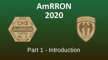 AmRRON 2020 Part 1 Intro
