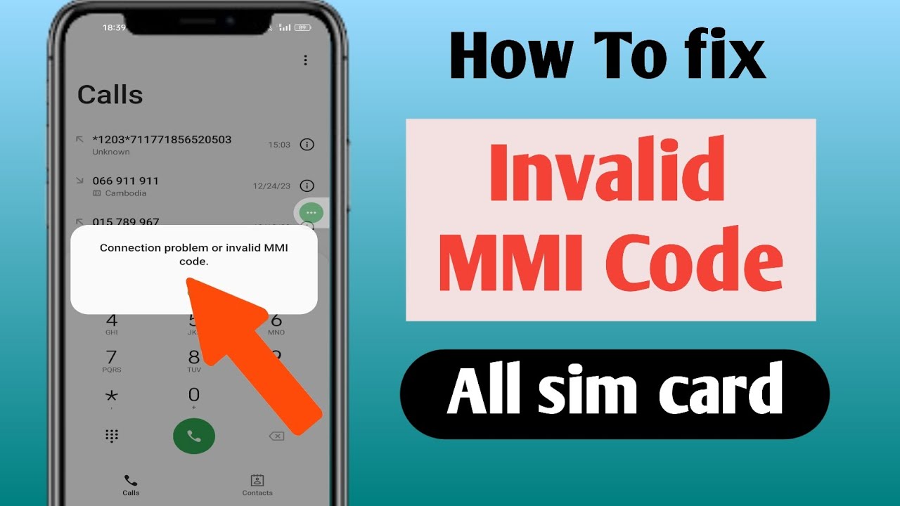 How To Fix Connection Problem Or Invalid MMI Code [2025] | How To Fix ...