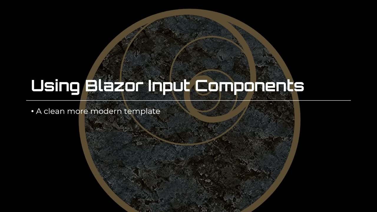 Using Blazor Input Components