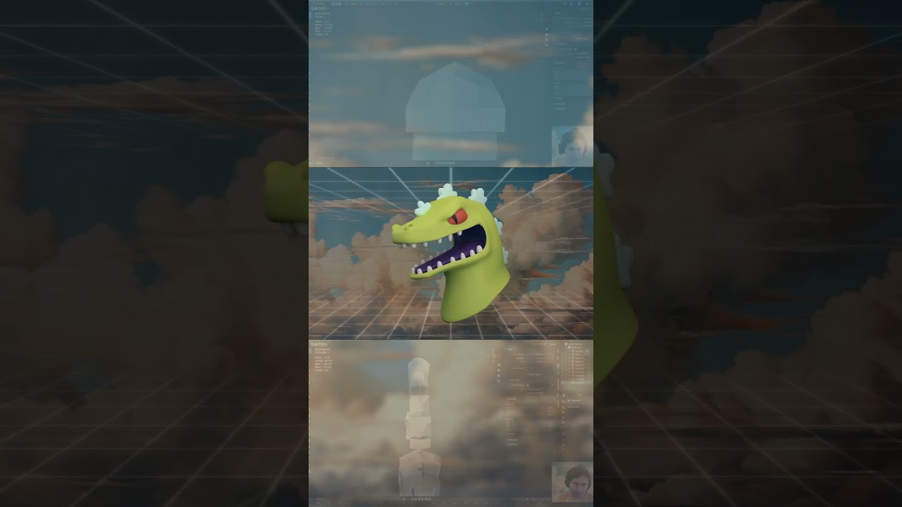 I Made Reptar in 7 Different Programs 