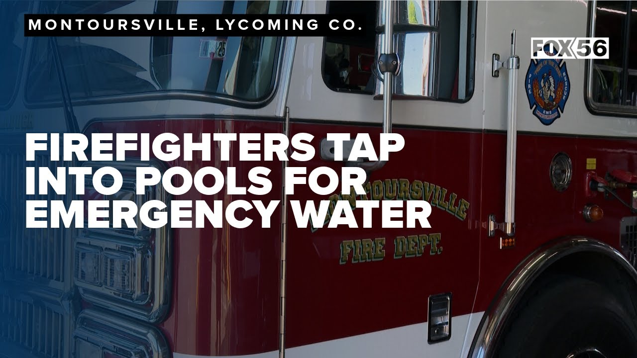 Montoursville firefighters tap into pools for emergency water supplies