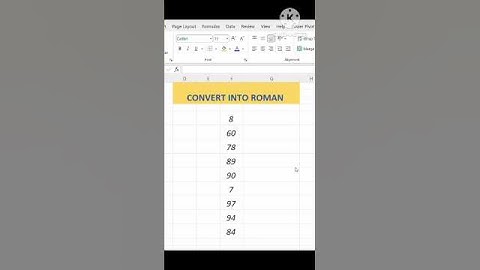 How can convert number to Roman #excel #exceltips #computer #excelsolution #shorts #shortfeed #viral