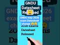 GNDU Datesheet May 2026 #gnduupdate #gnduexamnews #gnduuniversity #gndudatesheet #datesheet2026 😳😳😲😲